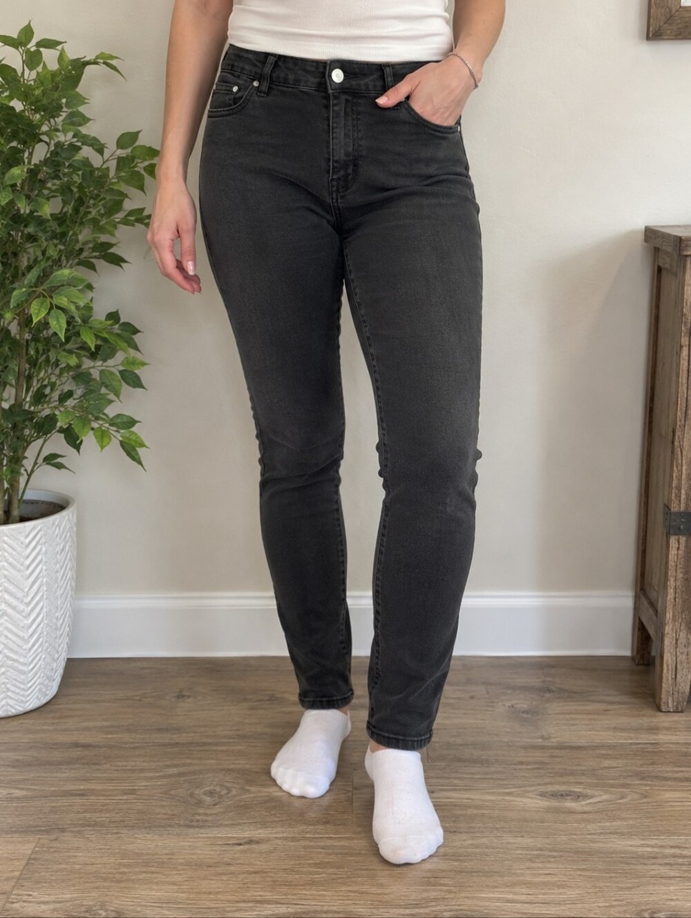 💙💜 size 8 Nygard pull on jeggings black jean👖